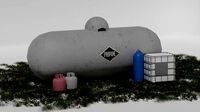 Low-Poly Tanks for Fluid or Gas