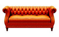 Triple classical sofa leather and woden leg