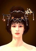 Long hair 031-FV2 for Yuna-FV2 3D model from 3DClo Software