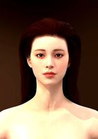 Long hair 010-FV2 for Yuna-FV2 3D model from 3DClo Software