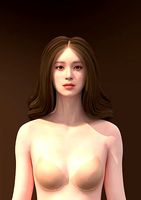 Long hair 008-FV2 for Yuna-FV2 3D model from 3DClo Software