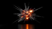 High Resolution Grenade Explosion VDB 3D Model
