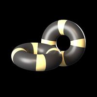 lowpoly illustration lifebuoy cute style