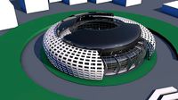 Exterior futuristic  Stadium