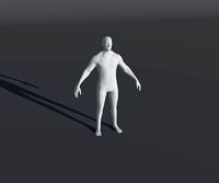 Male Body Base Mesh 28 Animations 3D Model