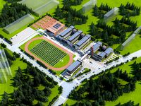 3D Campus School Buildings Set  007