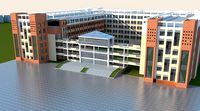3D Campus School Buildings 002