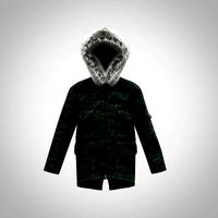 Mens Camo parka jacket