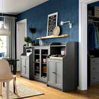 HAUGA storage combination 244x46x116 cm grey 357 EUR IKEA