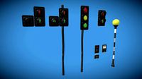 Stylized London UK Traffic Light Pack