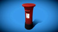 Stylized London UK Letter Box