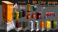 City Props Low Poly vol 1
