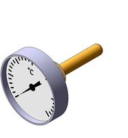 Thermometer d63 mm in a sleeve L50 mm