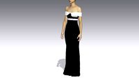 BLACK AND WHITE COLOR MATTE COTTON FABRIC
