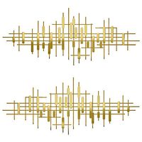 Osmoliving by cosmopolitan gold metal contemporary wall decor