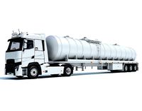 Truck with Tank Semitrailer