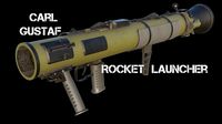 Carl Gustaf Rocket Launcher Low Poly
