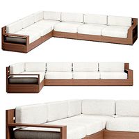 MARBELLA TEAK MODULAR L-SECTIONAL