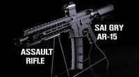 SAY GRY AR-15 Assault Rifle High Poly