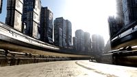 Cyberpunk circle city