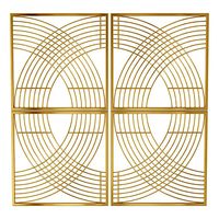 Etta avenue metal lines wall decor