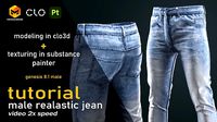 Tutorial Clo3d and MD Realistic jean modeling and texturing
