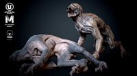 Dog alien monster