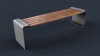 Modern Outdoor Bench 16 PBR Game Ready