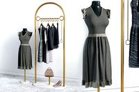 Gold clothing rack