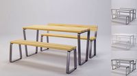 Campus levis table and bench