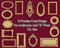 3d Frames STL file Collection for CNC and Architectural Modeling