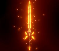 Cursed sword PBR Low-poly