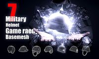 7 Military Helmet Base Mesh
