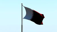 Animated Qatar Flag