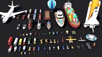 Low Poly Vehicles Pack Collection