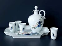 Porcelain liqueur set