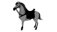 Cartoon war horse