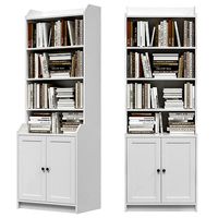 IKEA - HAUGA Tall cabinet with 2 doors and books