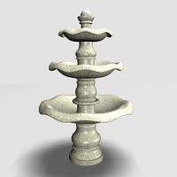 Tiered Fountain 012011 3D Model