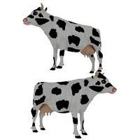 Low Poly Holstein Cow Unwapped 4K