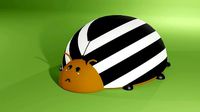 Cute colorado beetle