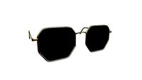 Sunglass H04 Golden Black - Character Design Fashion