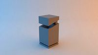 modern and futuristic trash can or bin
