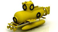 Cousteau bathyscaphe 3D model
