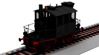 3D Steam Locomotive model