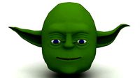 3D Master Yoda model