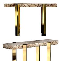 River stone console