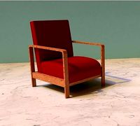 low poly chair