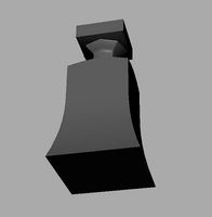 very low poly perfume bottle