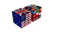 Rubiks Cubes With Flags